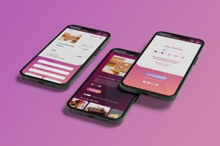 Pink Checkout page UI design mockup
